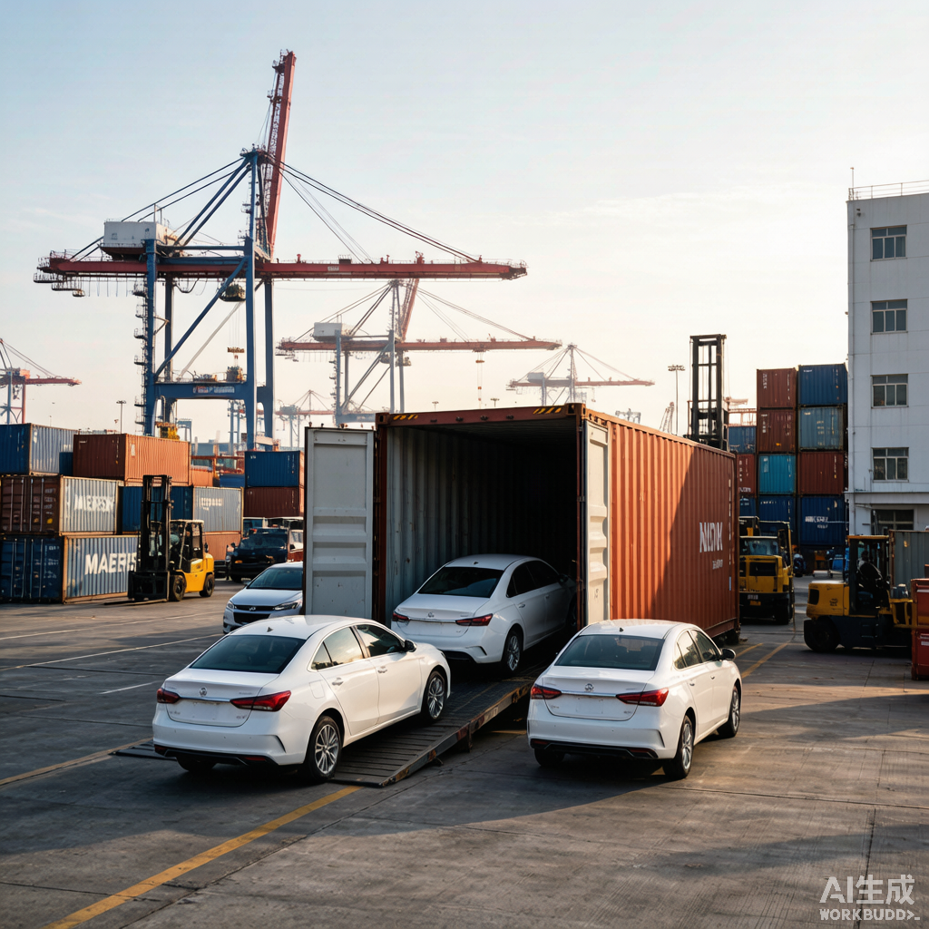 Chargement de conteneurs au port chinois